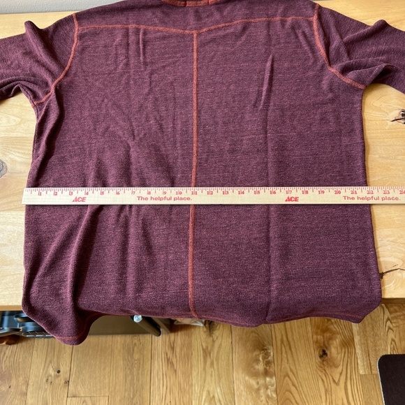 AGAVE WILLAS LONG SLEEVE CONTRAST STITCH TOP MENS LG CREWNECK PREPPY CASUAL - Picture 8 of 12